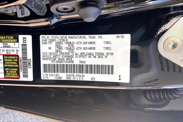 2026 Toyota Tundra 4WD Limited