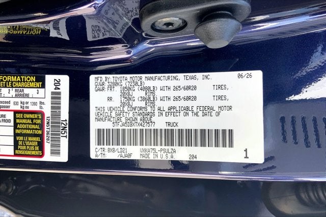 2026 Toyota Tundra Limited