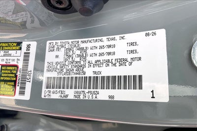 2026 Toyota Tundra SR5
