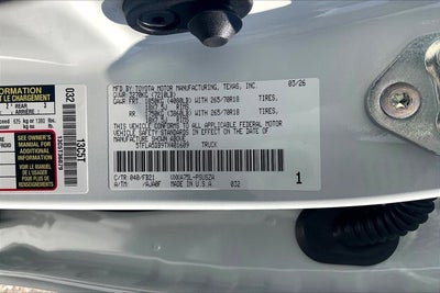 2026 Toyota Tundra SR5