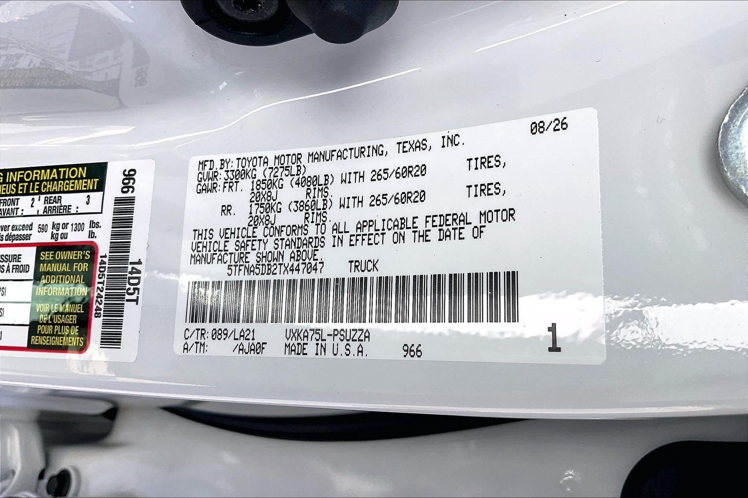 2026 Toyota Tundra 4WD Platinum