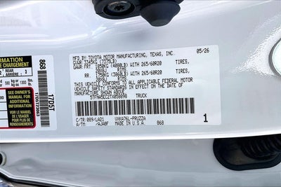 2026 Toyota Tundra Platinum