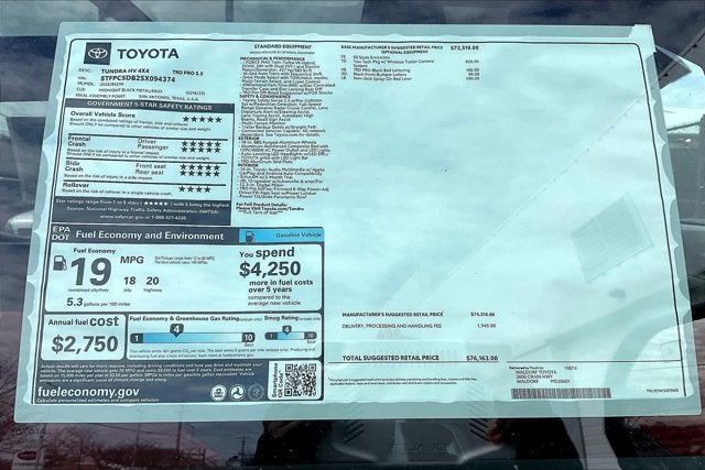 2025 Toyota Tundra 4WD TRD Pro Hybrid