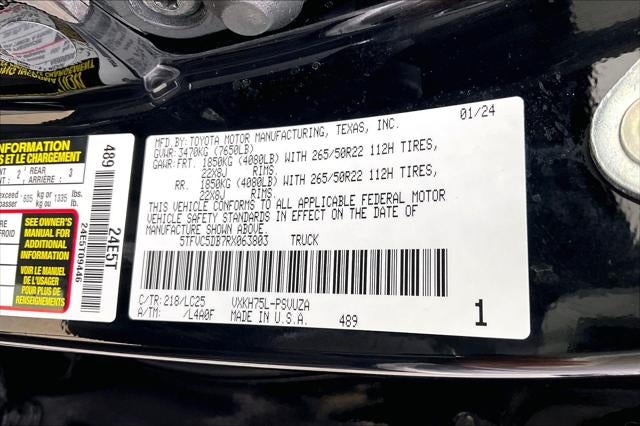 2024 Toyota Tundra Capstone - Photo 78