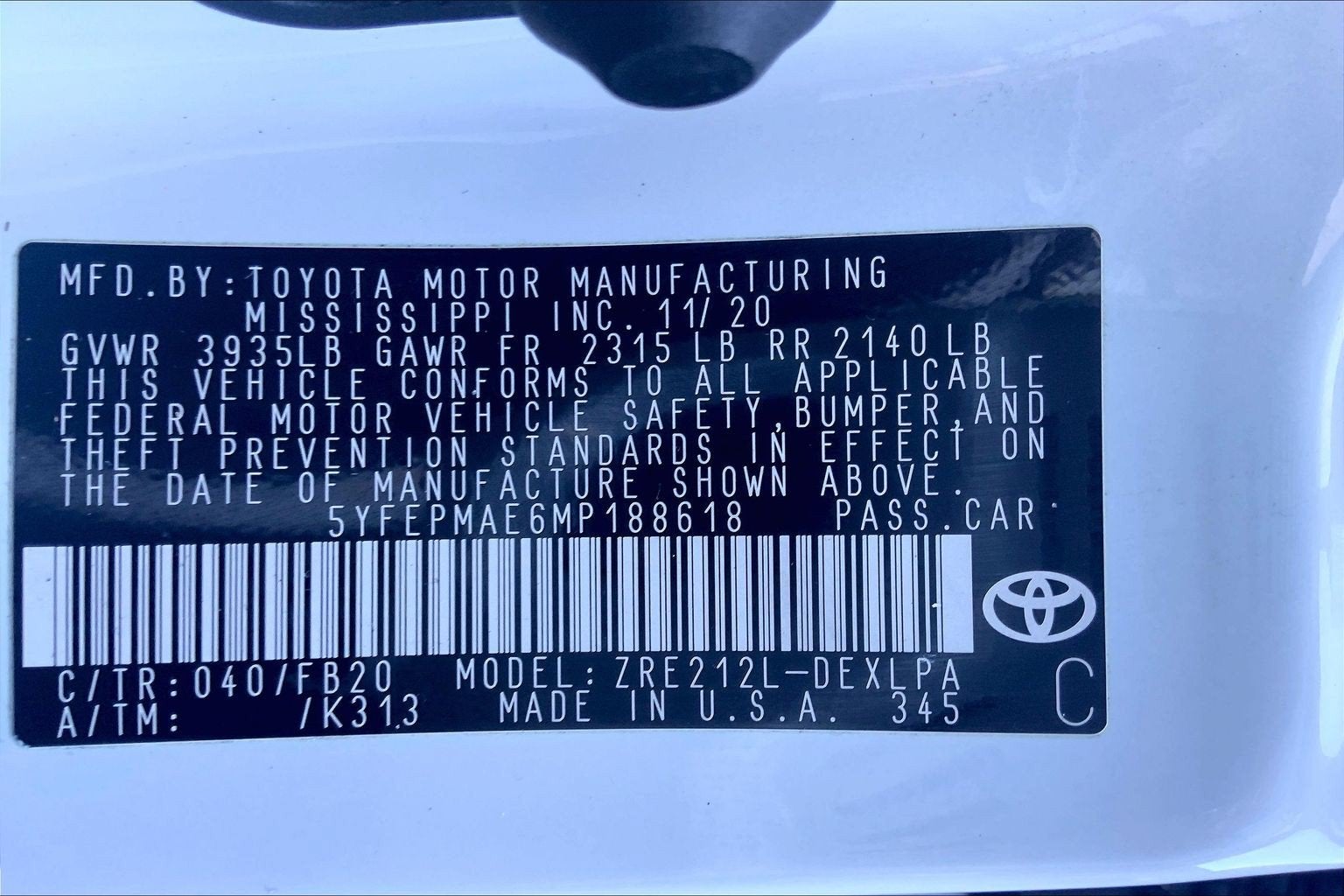 2021 Toyota Corolla LE
