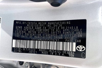 2026 Toyota Corolla SE