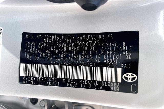 2026 Toyota Corolla SE