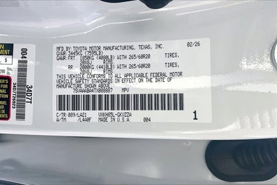 2026 Toyota Sequoia Platinum