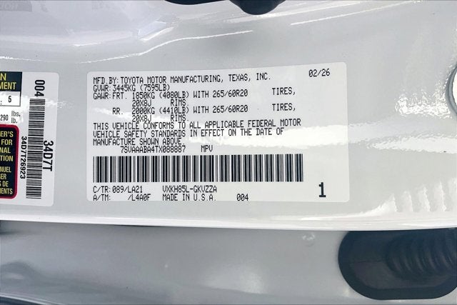 2026 Toyota Sequoia Platinum