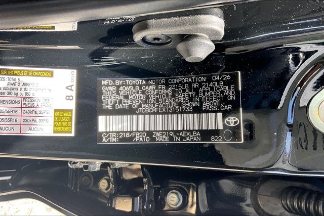 2026 Toyota Corolla Hybrid LE