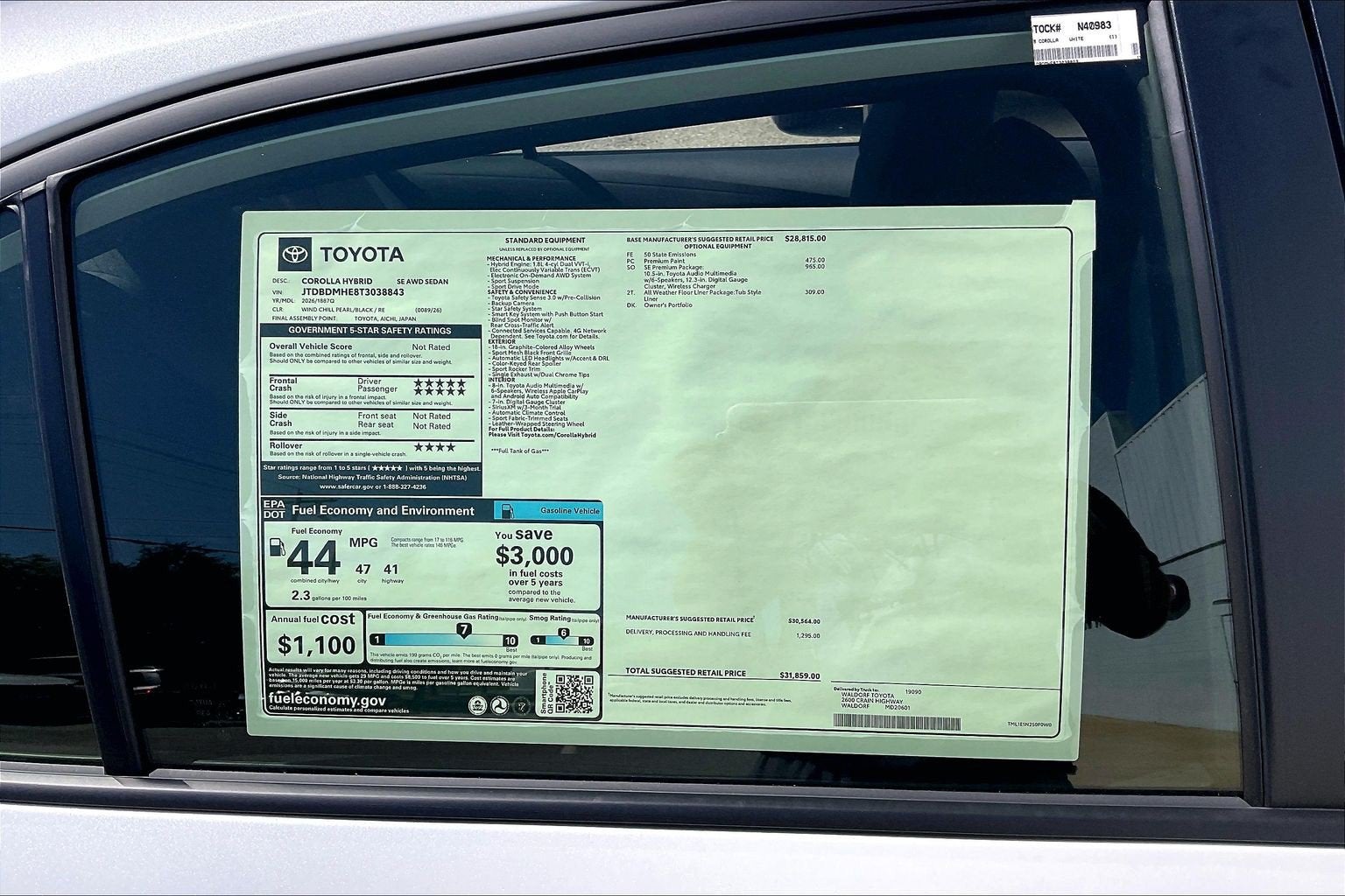 2026 Toyota Corolla Hybrid Hybrid SE