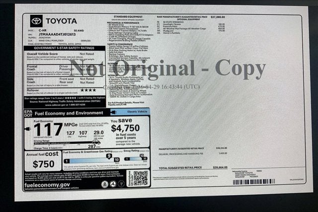 2026 Toyota C-HR SE