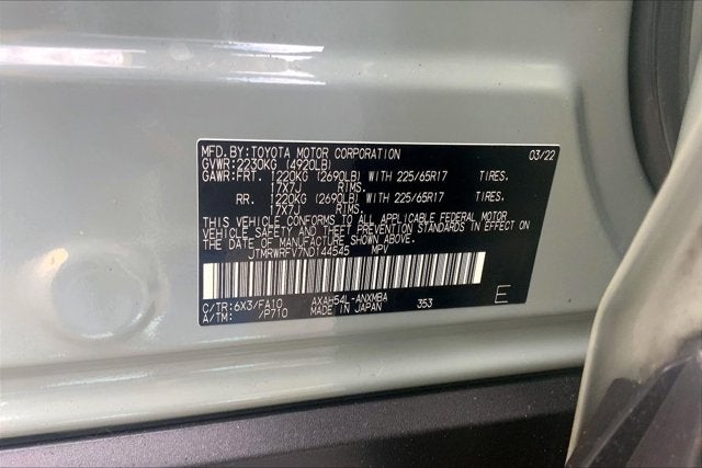 2022 Toyota RAV4 Hybrid Hybrid XLE