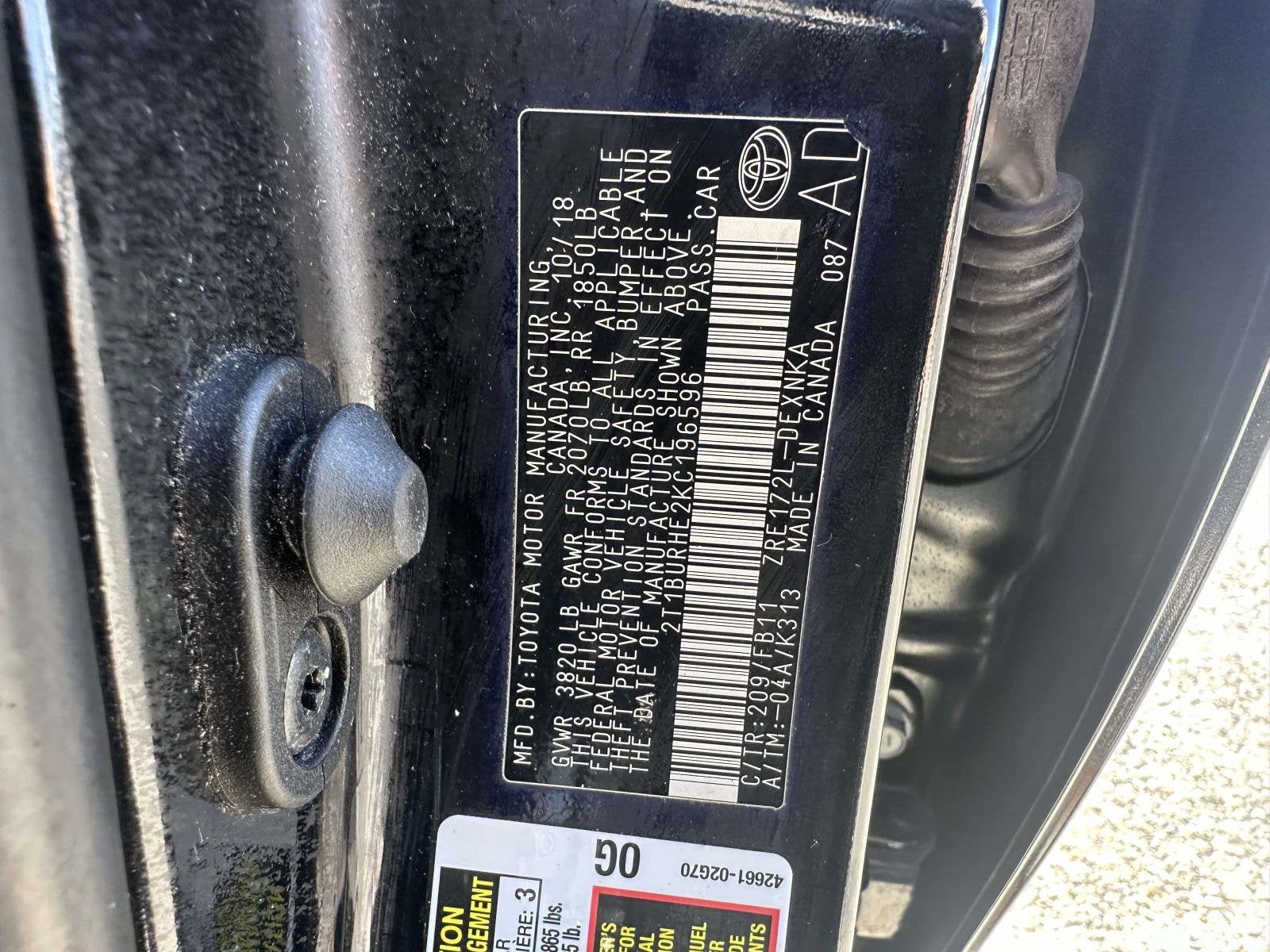 2019 Toyota Corolla L