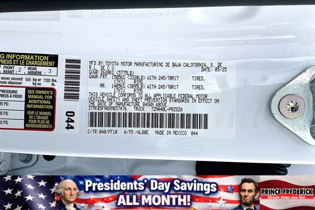 2025 Toyota Tacoma 2WD Base