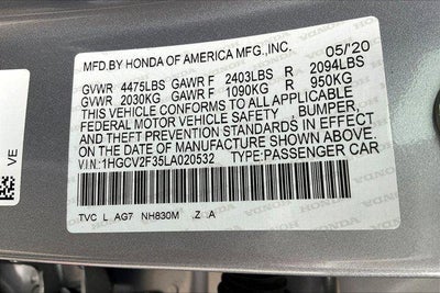 2020 Honda Accord Sport