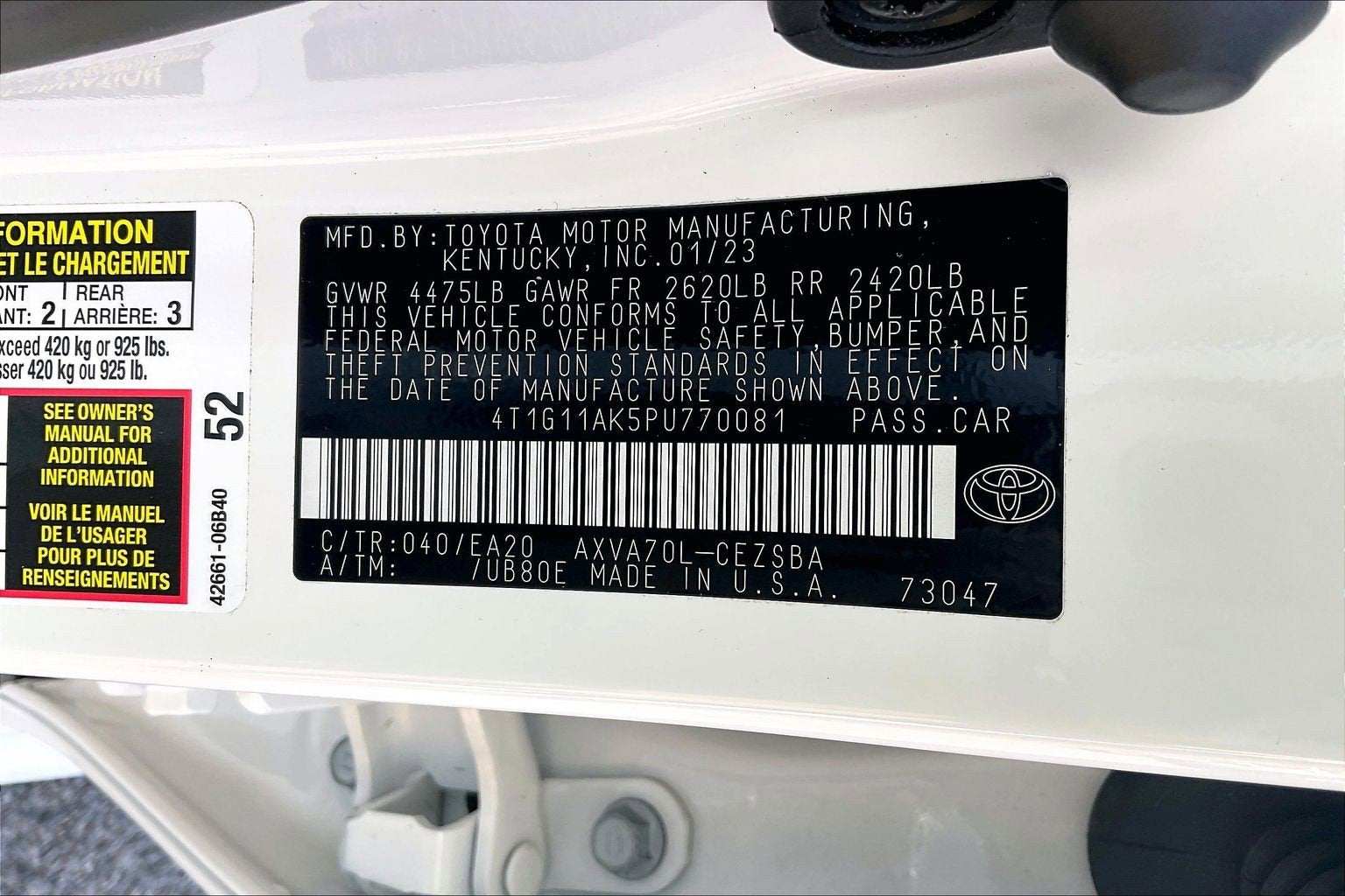 2023 Toyota Camry SE