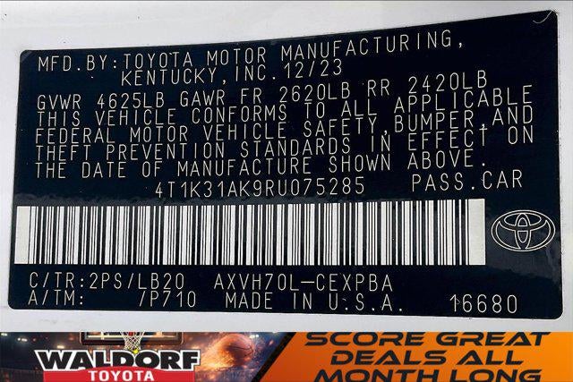 2024 Toyota Camry Hybrid XSE