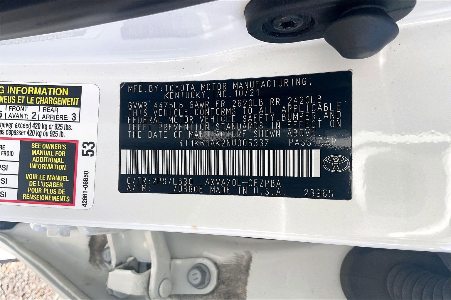 2022 Toyota Camry XSE