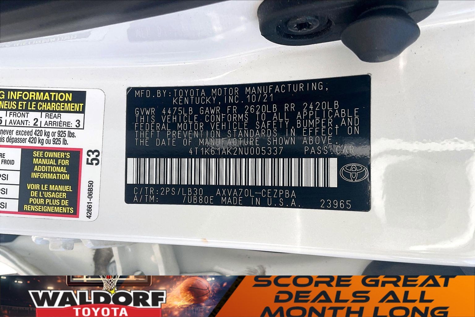 2022 Toyota Camry XSE