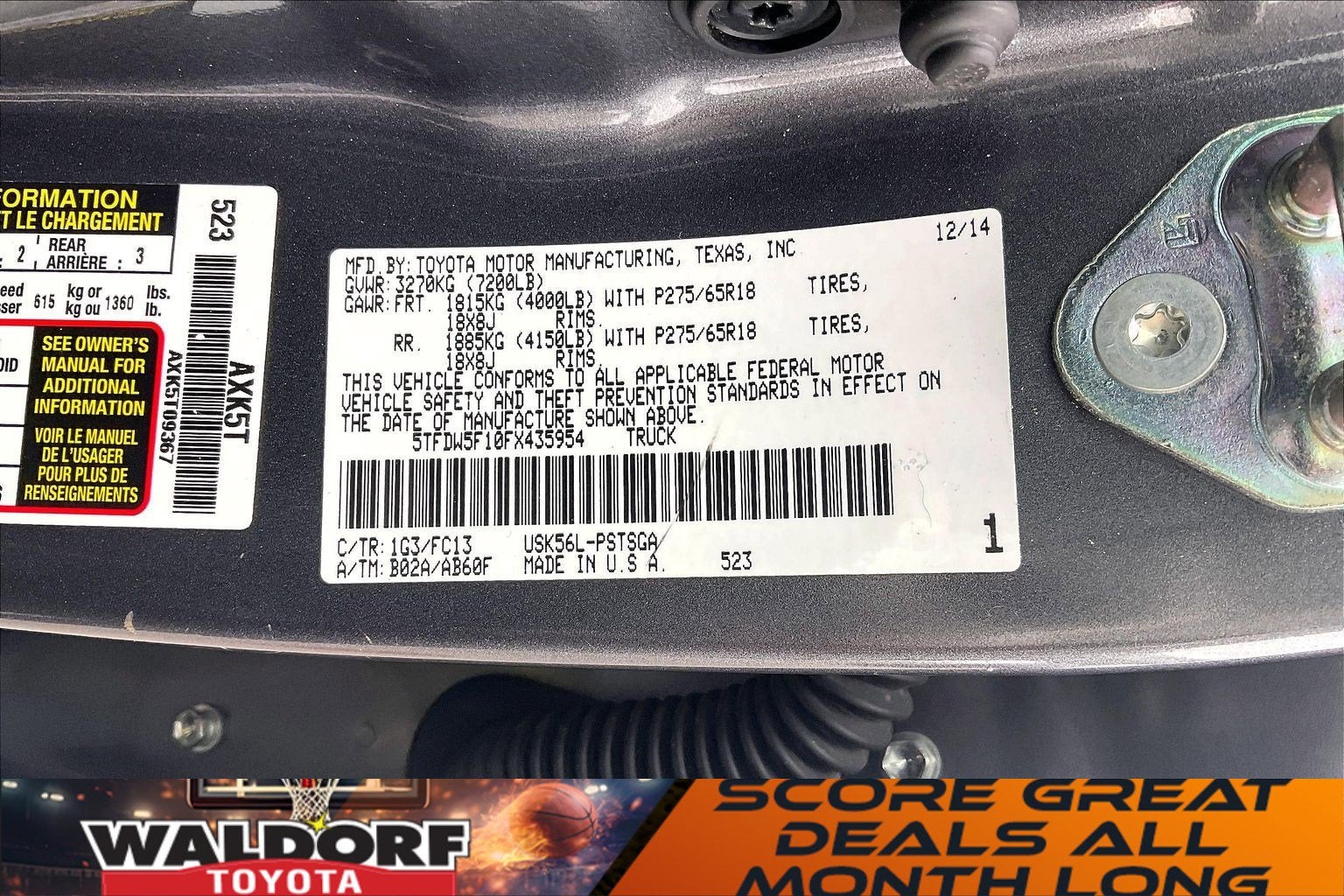 2015 Toyota Tundra SR5