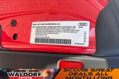 2023 Audi TT Roadster 2.0T Roadster