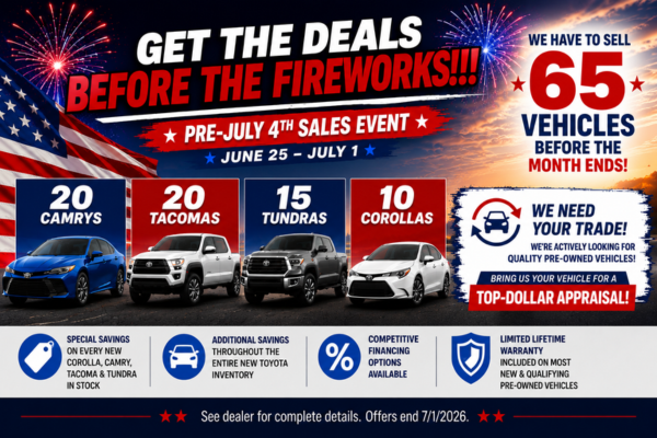 Pre-July 4th Sales Event