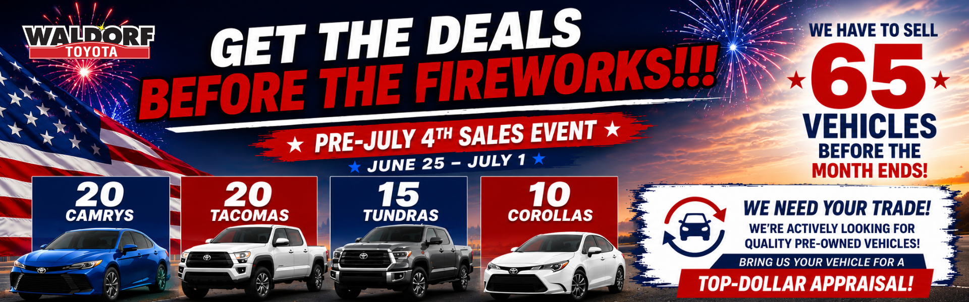 Pre-July 4th Sales Event