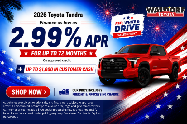 July Tacoma 4.99% APR