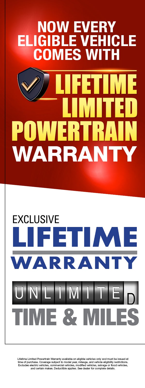 Limited Lifetime Warranty. 