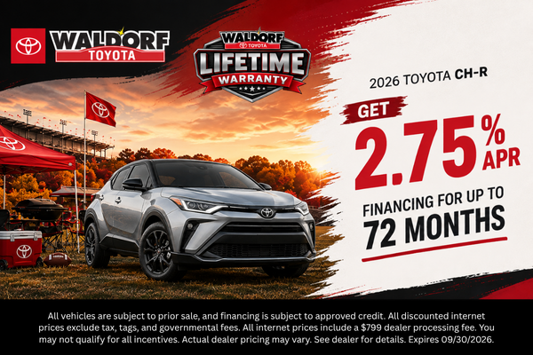 Get 2.75% APR on a CH-R