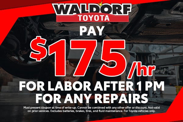 Special Labor Rate After 1 PM!