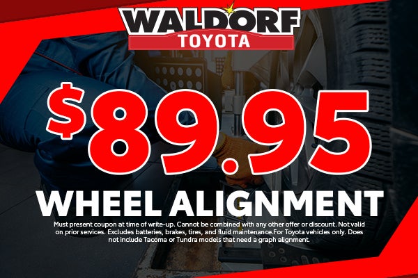 $89.95 Wheel Alignment
